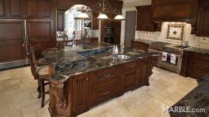 Black granite countertop kitchen island. Bring Mystery To Your Kitchen With Black Kitchen Design Ideas Marble Com