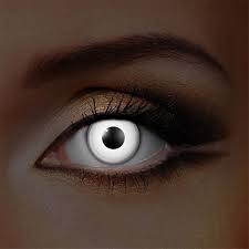 Black And White Eye Contacts Edit I Glow Daily Coloured Contact Lenses White Uv Contact Lenses Color Contacts For Halloween Contact Lenses Colored