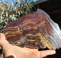 Tigers eye / tiger iron crystal slab L-XL - L
