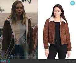 Mckenna S Brown Suede Jacket On Light As A Feather Brown Suede Jacket Feather Outfit Suede Jacket