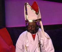 Beetlejuice from the howard stern show might have a death wish. Pope Beetlejuice Holy Sh T Hilarious Thanks Christina R And Howard Stern On Demand For This Laugh Beetlejuice Green Meme Faces Beetlejuice