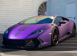 Lamborghini Huracan Wrapped In Satin Dark Purple W A Vorsteiner Novara Bodykit Rear Wing And Vorsteiner V Ff Super Cars Lamborghini Huracan Super Luxury Cars