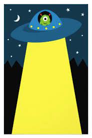 Cute Alien In Flying Saucer Spaceship Children S Stationery Zazzle Com In 2021 Alien Crafts Spaceship Craft Flying Saucer