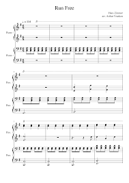 All original compositions and piano arrangements was created by french pianist, professor, and composer galya www.galya.fr specially for our site. Run Free Sheet Music For Piano Solo Download And Print In Pdf Or Midi Free Sheet Music For Run Free By Hans Zimmer Classical Musescore Com