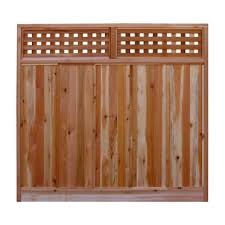 Fencing The Home Depot In 2020 Fence With Lattice Top Fence Panels Cedar Fence
