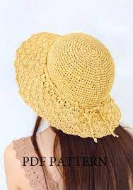 Download Pdf Pattern Of Hat Crochet Sun Hat Pattern Etsy In 2021 Crochet Sun Hat Crochet Summer Hats Crochet Hats