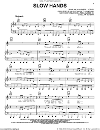 Ukulele tabs niall horan flicker. Horan Slow Hands Sheet Music For Voice Piano Or Guitar Pdf