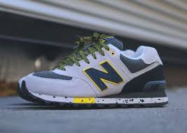 Black And Yellow New Balance Shoes New Balance 574 90 S Outdoor Grey Navy Yellow Sneakernews Com New Balance New Balance 574 New Balance Sneaker