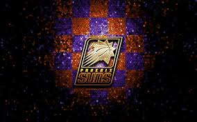 Comments for the phoenix suns wallpaper. Download Wallpapers Phoenix Suns Glitter Logo Nba Orange Violet Checkered Background Usa American Basketball Team Mosaic Art Basketball America For Desktop Free Pictures For Desktop Free