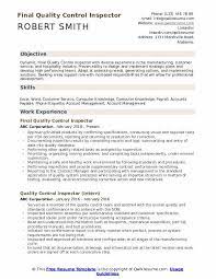 Writing a great quality assurance inspector resume is an important step in your job search journey. Quality Control Inspector Resume Samples Qwikresume
