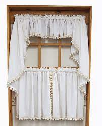 Fun, groovy, and always perfect for adding a. Ball Fringe 36 White Curtain Factory Outlet