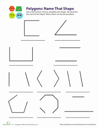 Polygons Name That Shape Geometry Worksheets Third Grade Math Worksheets Shapes Worksheets