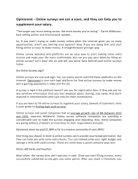 Maybe you would like to learn more about one of these? Online Surveys Are Not A Scam And They Can Help You To Supplement Your Salary By Opinionest Issuu