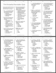 597 different multiple choice quizzes on jetpunk.com. First Industrial Revolution Multiple Choice Quiz Student Handouts