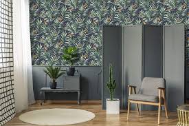 See more ideas about tropical, tropical wallpaper, wall wallpaper. Fresco Hummingbird Navy Tropical Floral Wallpaper Buy Online In Burkina Faso At Burkinafaso Desertcart Com Productid 162128146