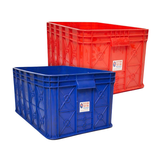 Container Box Plastik Industri | YTH-08B | 61.5 x 41.5 x 31.5 cm - CONTAINER BOX INDUSTRI KERANJANG PLASTIK SERBAGUNA