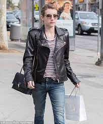 Emma Roberts Out And About In West Hollywood Via Dailymail Co Uk Emma Roberts Leather Wear Emma