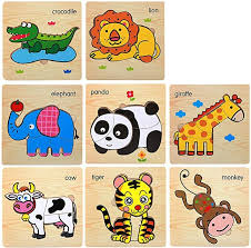 Free customization on custom jigsaw puzzles! Amazon Com Wooden Jigsaw Puzzles For Toddlers Age 2 3 4 5 Year Old Preschool Animals Puzzles Set For Kids Childre Preschool Puzzles Toddler Age Toys For Boys