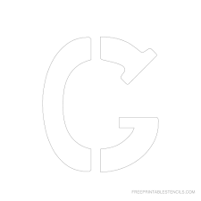Learn something, like the free printable bubble letters templates (for. Printable 6 Inch Letter Stencil G Letter Stencils Free Printable Letter Stencils Large Letter Stencils