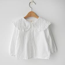 Coffee machine descaler alternative apparel sweatshirts with collars. Babyblee D21107 Big Flower Collar Blouse Cotton 100 Made In Korea Baby Cloths Kids