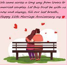 11 years old multicolored logotype. 11th Marriage Anniversary Wishes Quotes Images Best Wishes