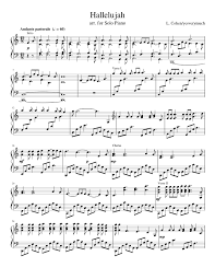Despite using a large number of religious references and images, he can talk more. L Cohen S Hallelujah For Solo Piano Sheet Music For Piano Solo Musescore Com