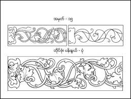 Myanmar Design Patterns Myanmar Art Pattern Art Art