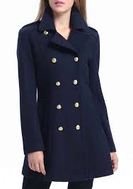 This stylish down coat will give a contemporary finish to your look thanks to the contrasting leather details and strong clean lines. Kimi Kai Maternity Mia Wool Blend Fold Collar Coat Belk