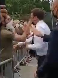 The president's security detail immediately pulled the man to the ground and moved macron away from. K4ry6t9zbmmh2m