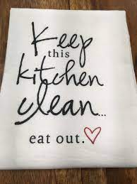 Maybe you would like to learn more about one of these? Kitchen Bar Towel Keep Kitchen Clean Diy Towels Kitchen Humor Dish Towels