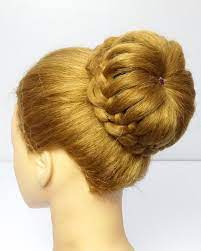 Bun Hair Style Girl Easy In 2021 Bun Hairstyles Hair Styles Beautiful Buns