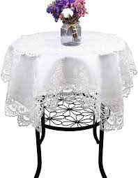 Pick the ones that will best suit your event. White Small Square Lace Tablecloth For Wedding Party Home And Kitchen Amazon Co Uk Home Kitchen