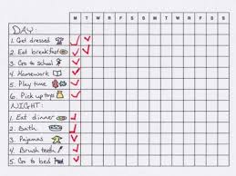 make morning and bedtime routines easier with a chart free