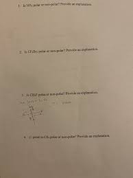 Maybe you would like to learn more about one of these? 1 Is Nh3 Polar Or Non Polar Provide An Explanation Chegg Com