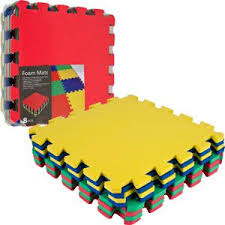 Stalwart Multi Color Eva Foam Exercise Mat 8 Piece Walmart Com Eva Foam Mats Foam Mats Mat Exercises