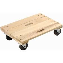 Hardwood Dolly With Solid Deck 36 X 24 1200 Lb Capacity Hardwood Decking Hardwood Diy Deck