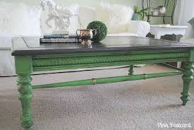 Green Coffee Table Paint Job By Pinkpostcard Painted Coffee Tables Annie Sloan Painted Furniture Painted Furniture Colors