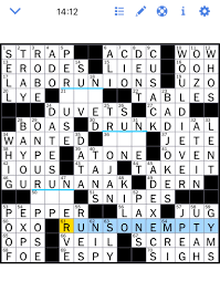 We have 1 possible answer in our database. The New York Times Crossword Puzzle Solved October 2020