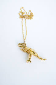Dinoriffic Gold Dinosaur Skeleton Necklace 22 00 Via Etsy Shiny Jewelry Geeky Jewellery Skeleton Necklace
