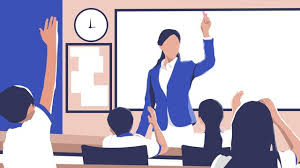Illustrator Teachers Day Teacher Interacts With Student Classroom Teachers Day Classroom Student Illustration Image On Pngtree Free Download On Pngtree School Illustration Teachers Day Graphic Design Background Templates