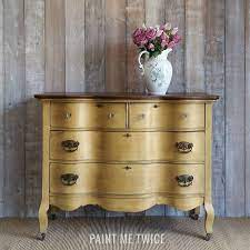 Paint Me Twice Is Kickin Off The Fall Season With A Dresser Painted With Arles Chalk Paint Fi Yellow Painted Furniture Yellow Furniture Furniture Renovation