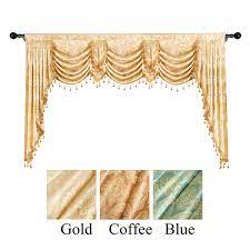 Undecided of sizes now not downside our skilled staff are here to lend a hand. Damask Curtain Valance For Window European Royal Luxury Swags Valance Curtains For Living Room Jacquard Window Curtains For Bedroom Valance For Kitchen Rod Pocket 1 Piece Wish