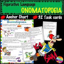 Figurative Language Onomatopoeia Activities Anchor Chart And Task