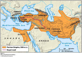 Map Of The Persian Empire 500 Bc Mystery Of History Volume 1 Lesson 67 Mohi67 Persian Empire Map Persian Empire Ancient Civilizations