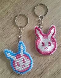 Make your house a home with our unique range of gifts, accessories and homeware D Va Bunny Cross Stitch Keychains By Solairestitches On Deviantart