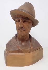 J. Chester Armstrong (b.1948) Otter Wood Sculpture