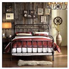 Our showroom has been serving metro atlanta for 28 years. Tribecca Home Tribecca Home Wrought Iron Bed Frame Dark Bronze Metal Queen Size Usa Vintage Look Shabby Chic French Country Queen