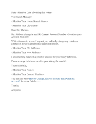 Would you please update the bank account number in your record for all future transactions? 49 Best Change Of Address Letters 100 Free á… Templatelab