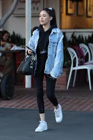 All Black Air Forces Outfit Madison Beer Wearing Nike Air Force 1 Sneakers Givenchy Studded Antigona Bag And Lululemon Fast Free Nike Air Force Outfit Clothes For Women Trendy Outfits
