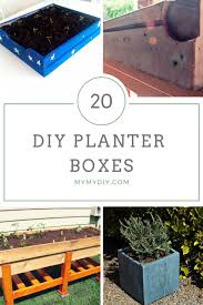 This wooden raised planter box is great for flowers and veggies. 20 Diy Planter Boxes Free Plans Mymydiy Inspiring Diy Projects